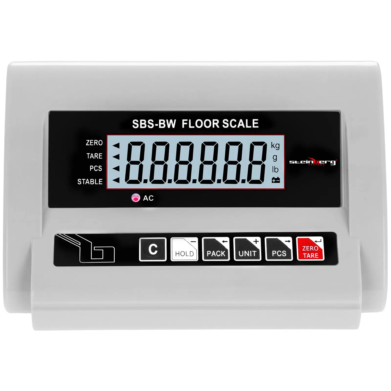 Gulvvægt - 1.000 kg / 0,5 kg - LCD