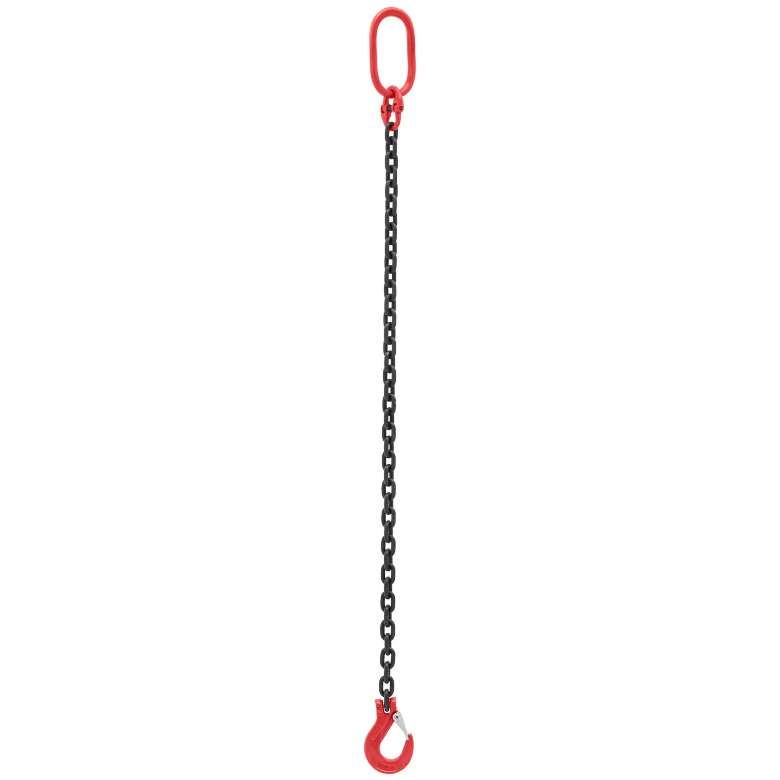 Løftekæde - 2000 kg - 1 m - sort og rød