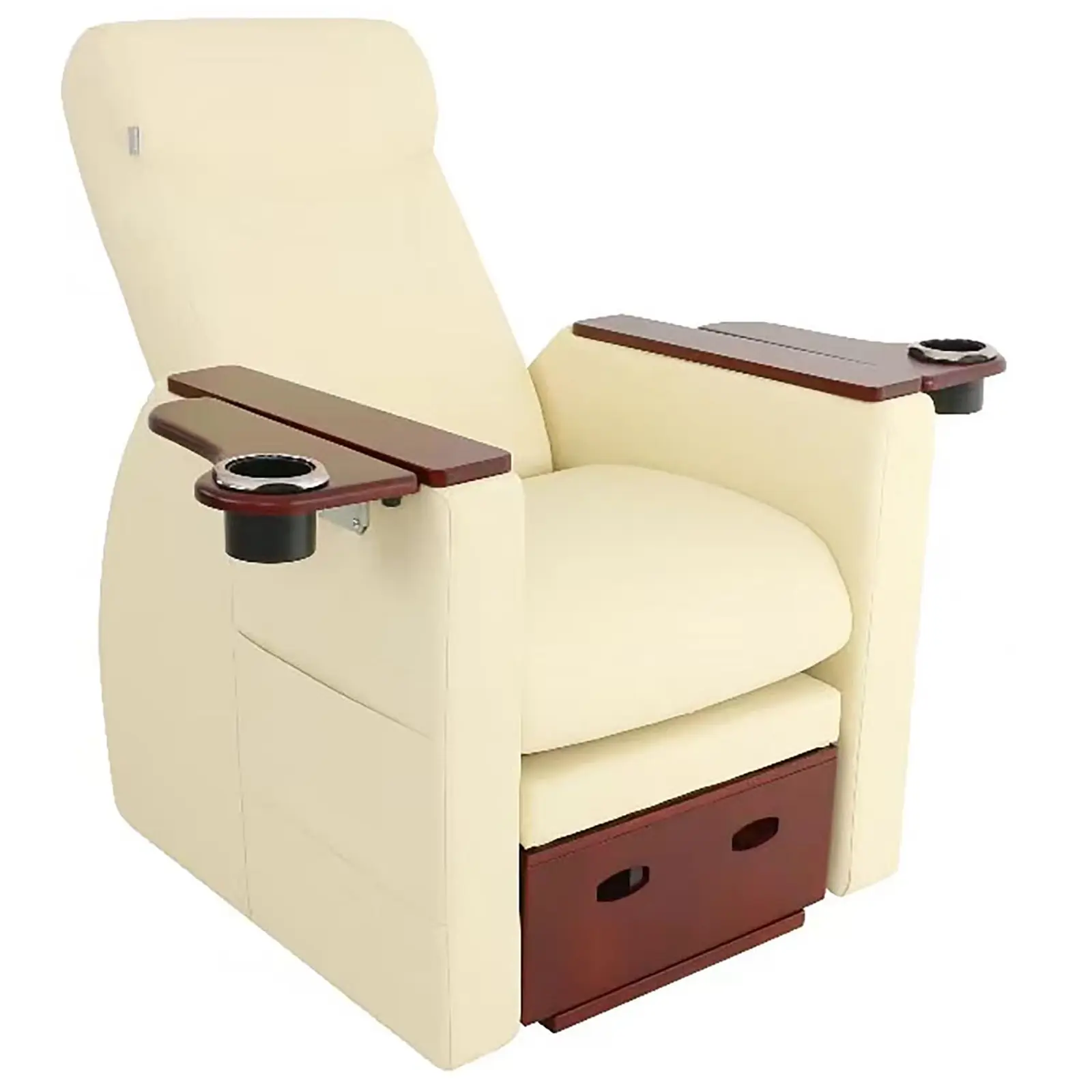 Fodplejestol med fodskammel - 60 W - 150 kg - beige