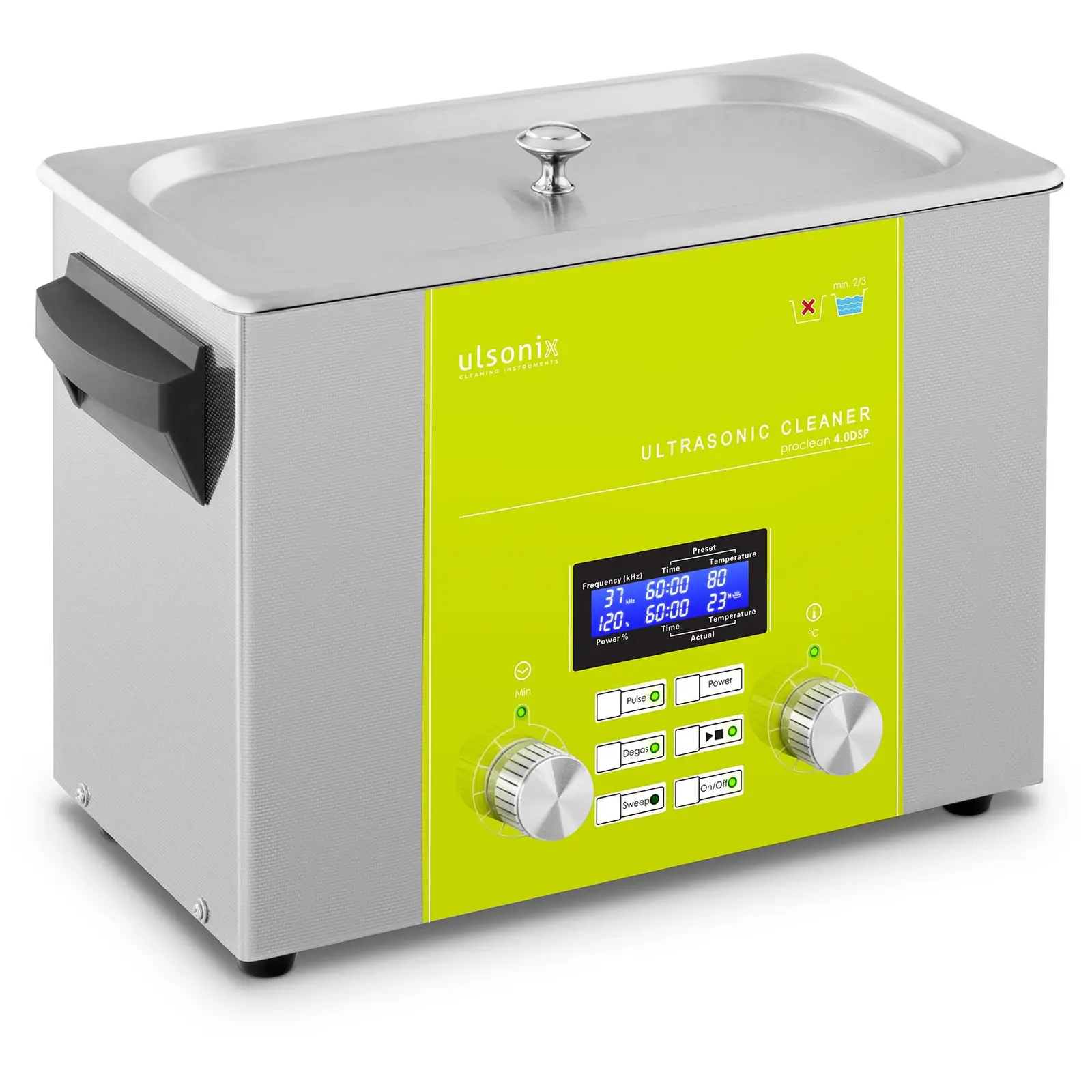 Ultralydsrenser - 4 liter - degas - sweep - impuls