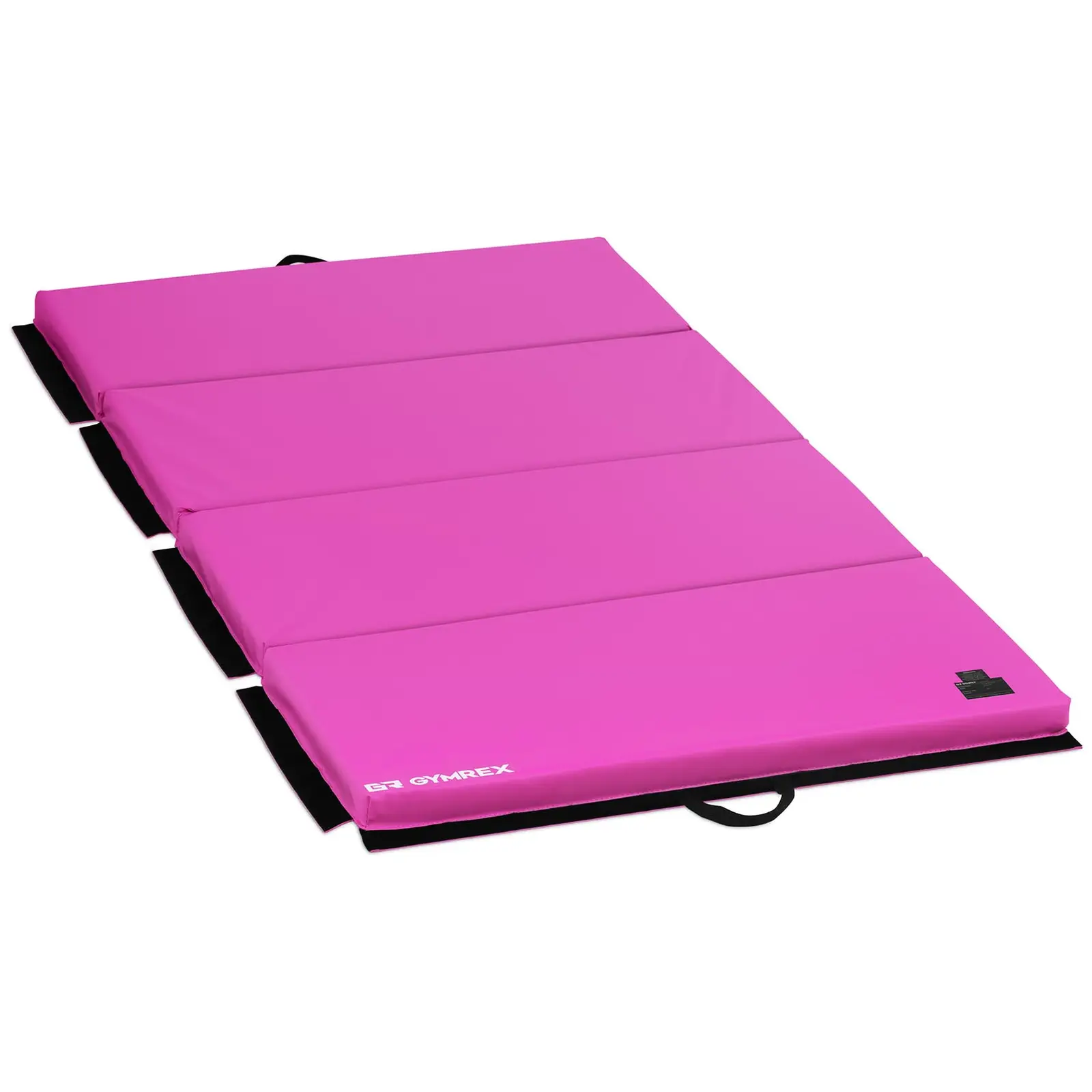 Træningsmåtte - 200 x 100 x 5 cm - kan foldes - Pink - bæreevne 170kg