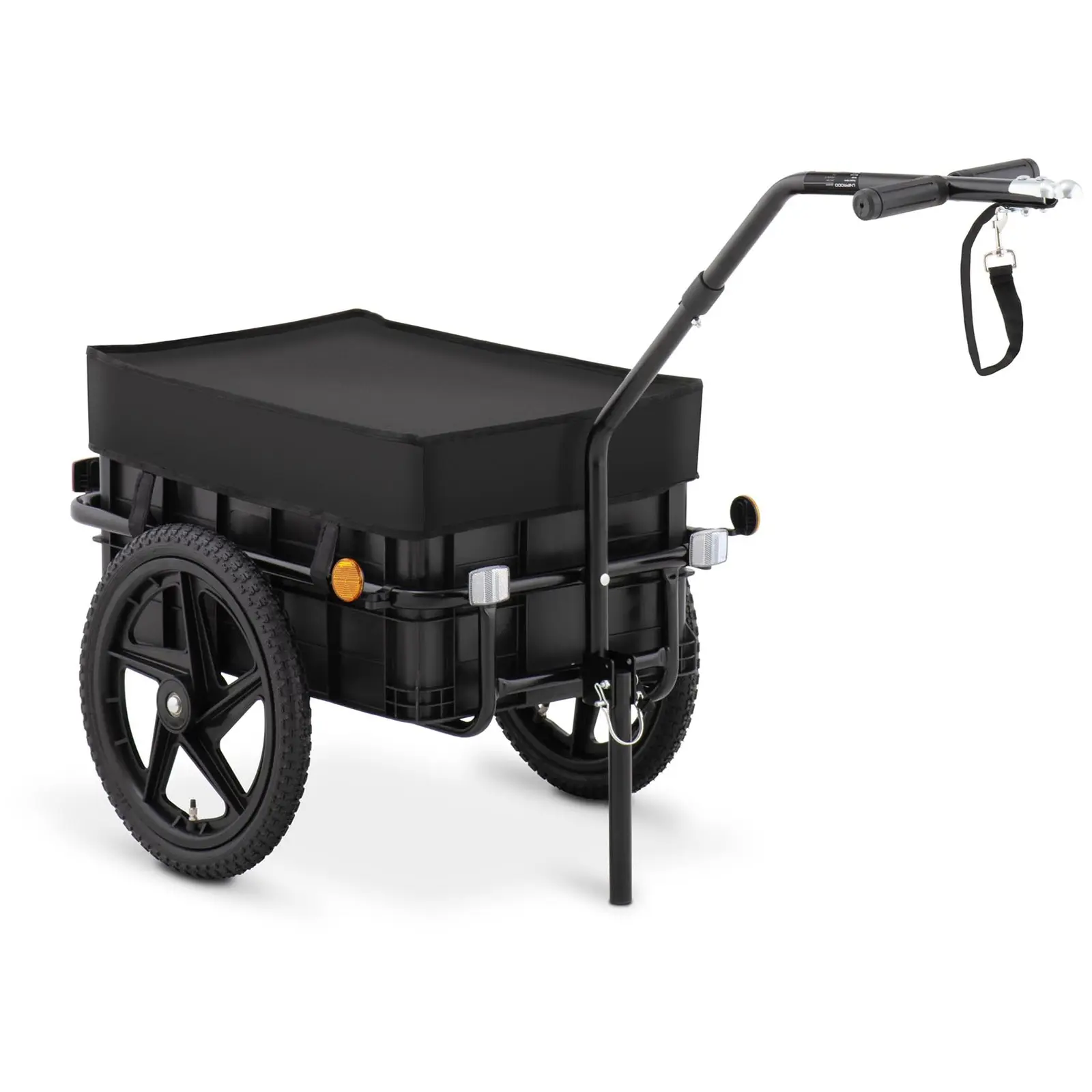 Cykeltrailer til bagage - 35 kg - reflekser - overdækning