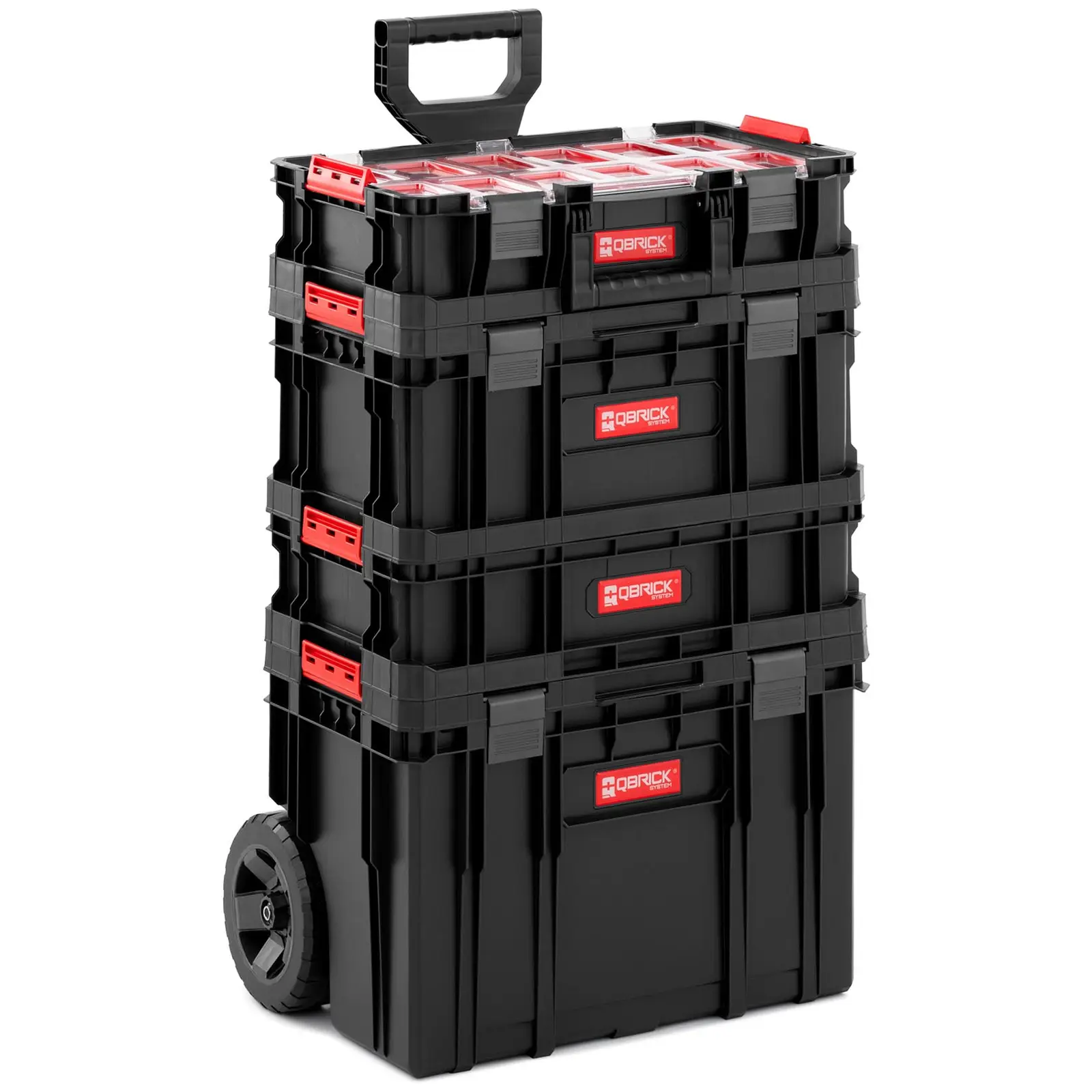 Værktøjskasse på hjul – sæt inkl. værktøjskasser og skruekasser